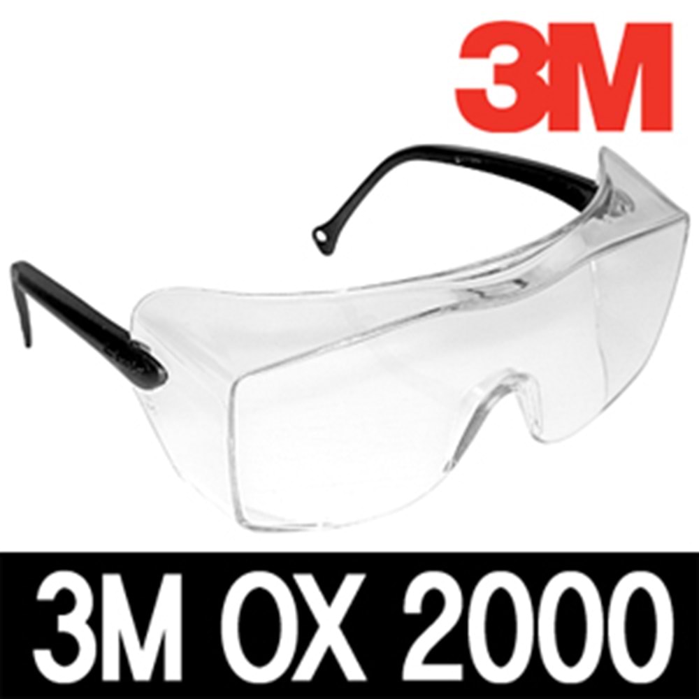 3M Gözlüküstü Gözlük Şeffaf (Ox2000)