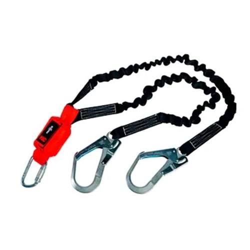 3M™ Protecta Shock Absorbing Lanyard with Elastic Twin Legs 1260329, 1.50m, 140kg, 1 EA/Case