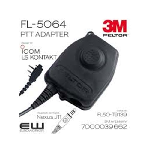 3M 3M™ Peltor™ Ptt-Adapter To Icom F34, F44 (Fl5064)