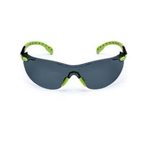 3M Solus Yeşil/Siyah Kenar Gri Gözlük (Scotchgard Buğu Önleyici Lens K